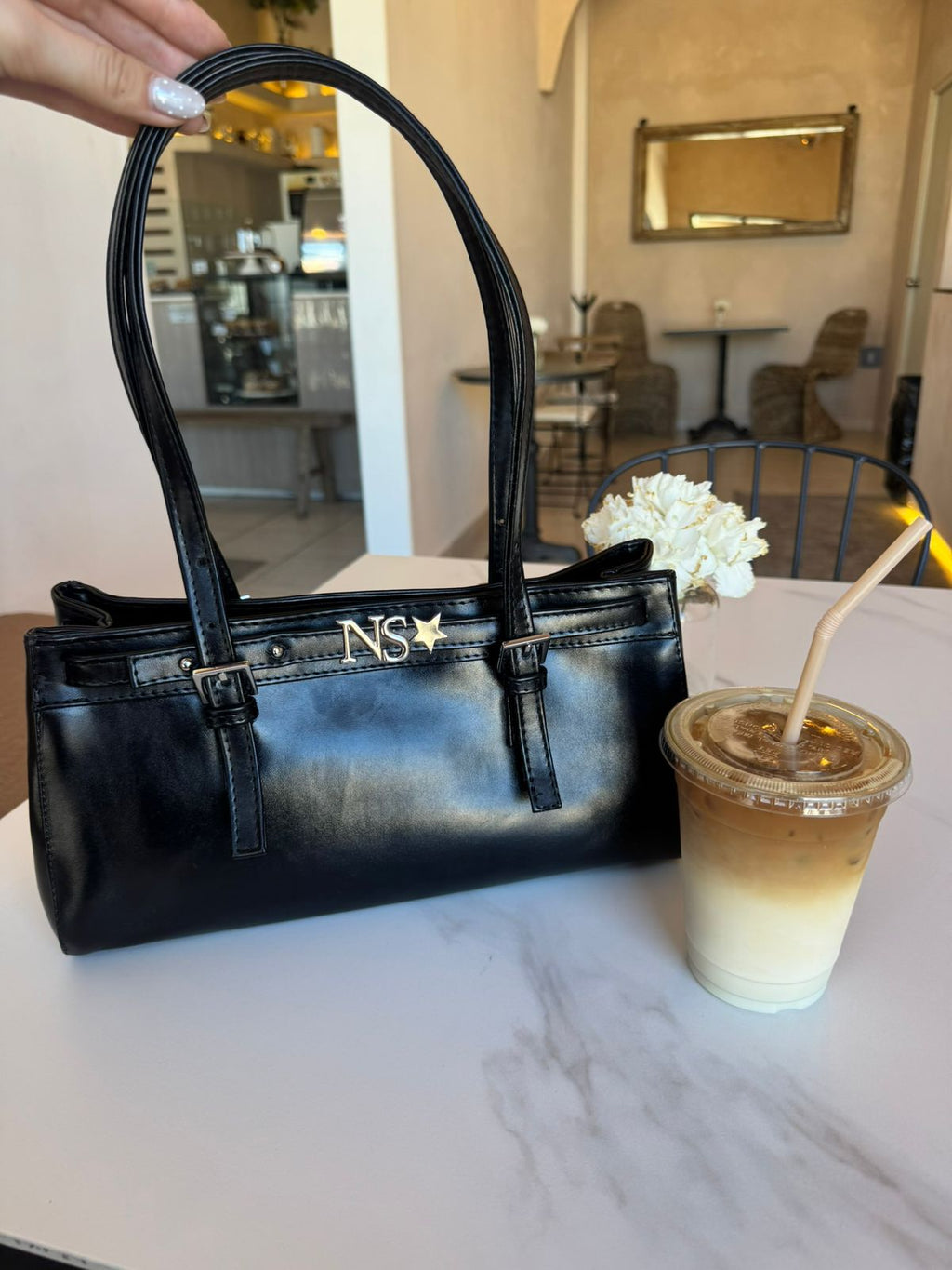 Étoile Bag Negra metálica