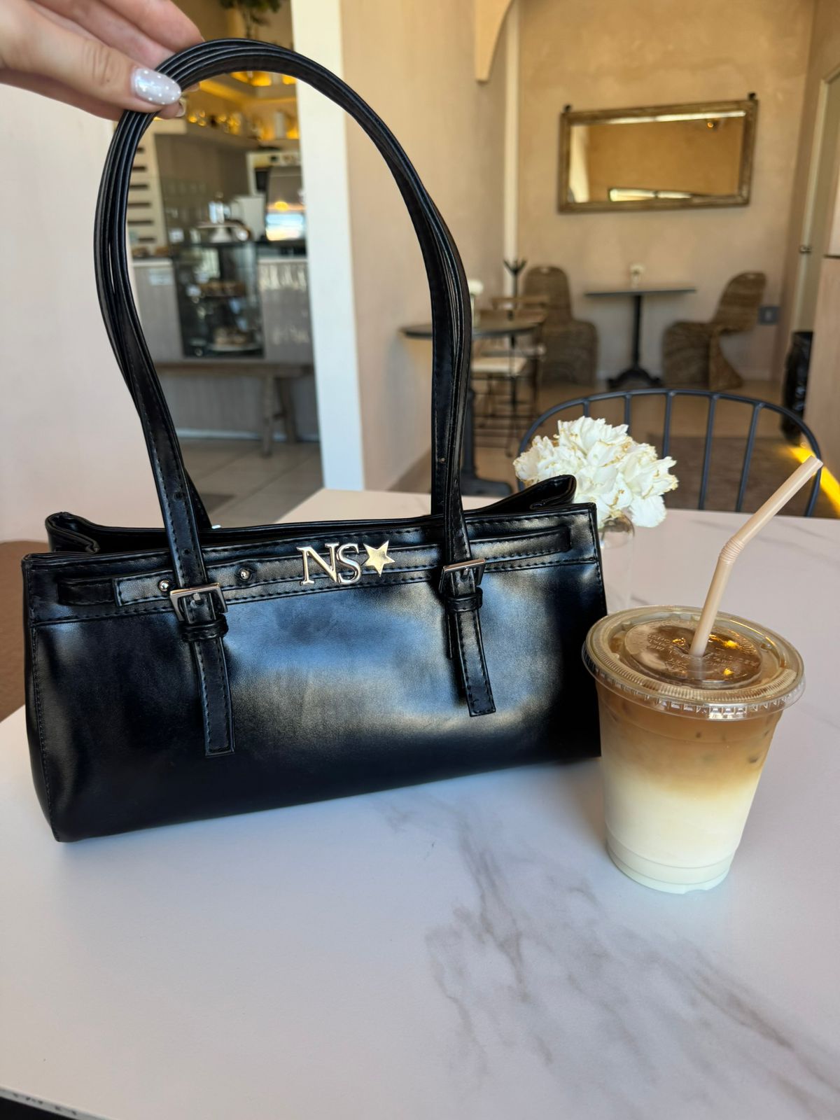 Étoile Bag Negra metálica