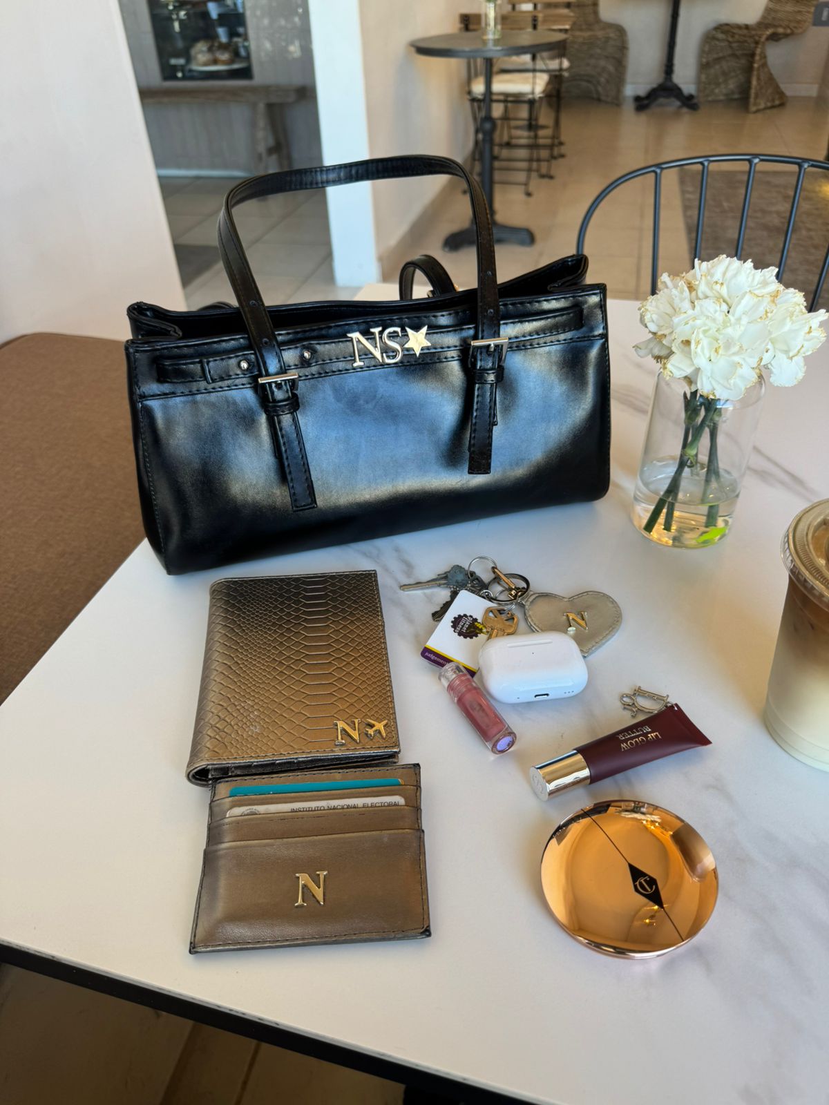 Étoile Bag Negra metálica