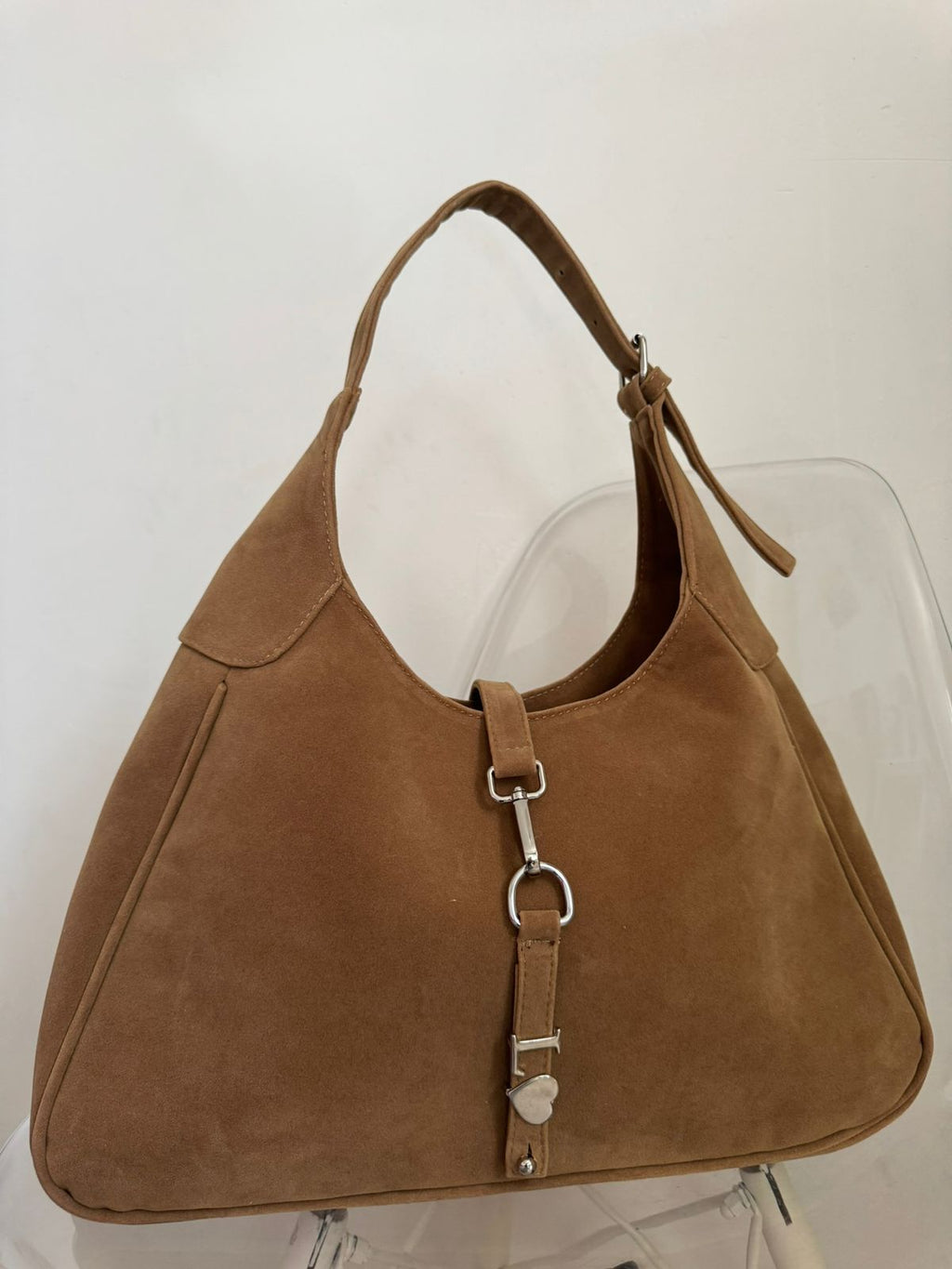 Siena bag velvet Capuchino