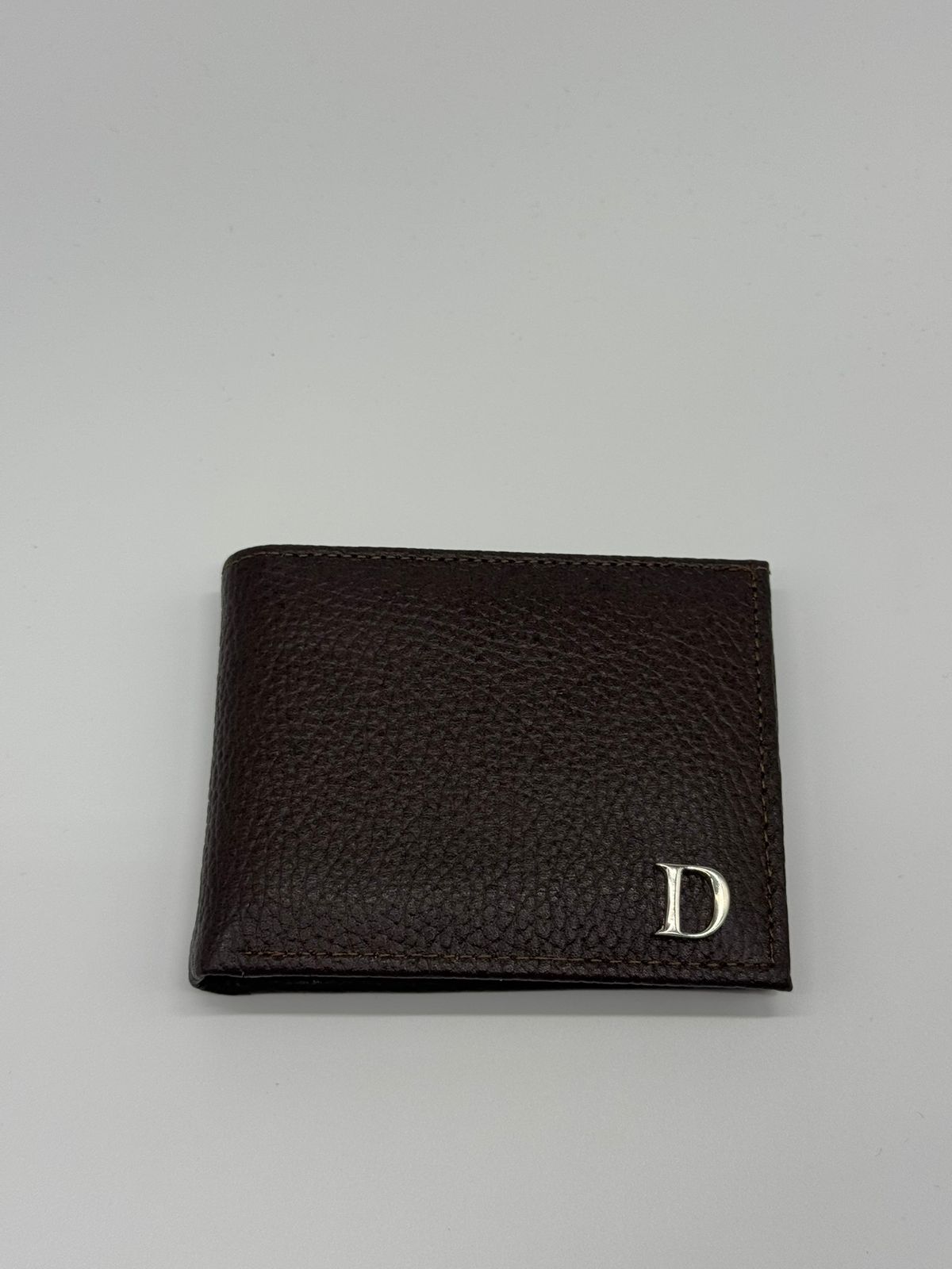 Cartera Piel Genuina Café