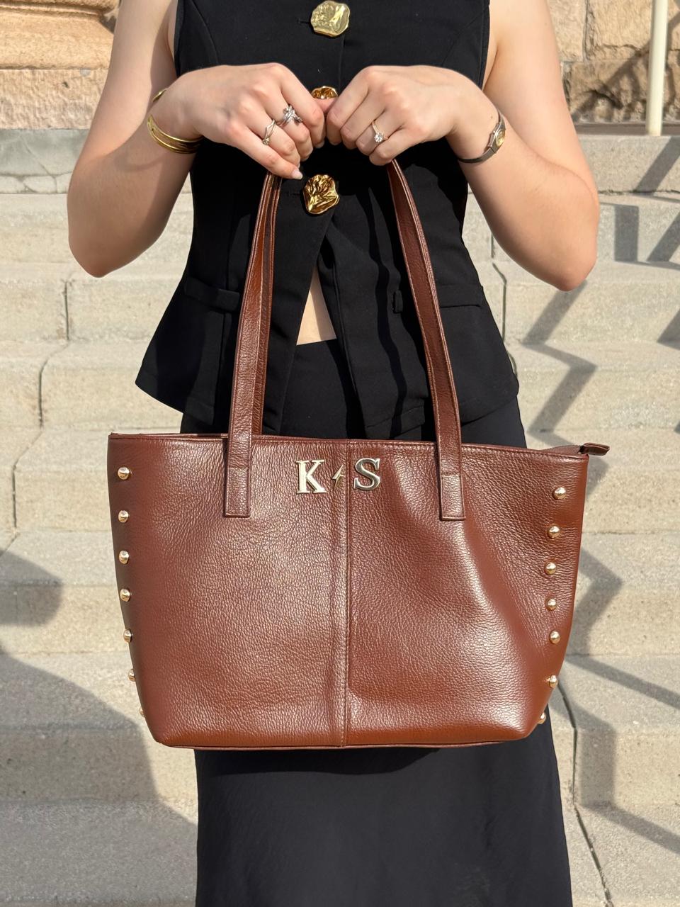 Aura Leather tote