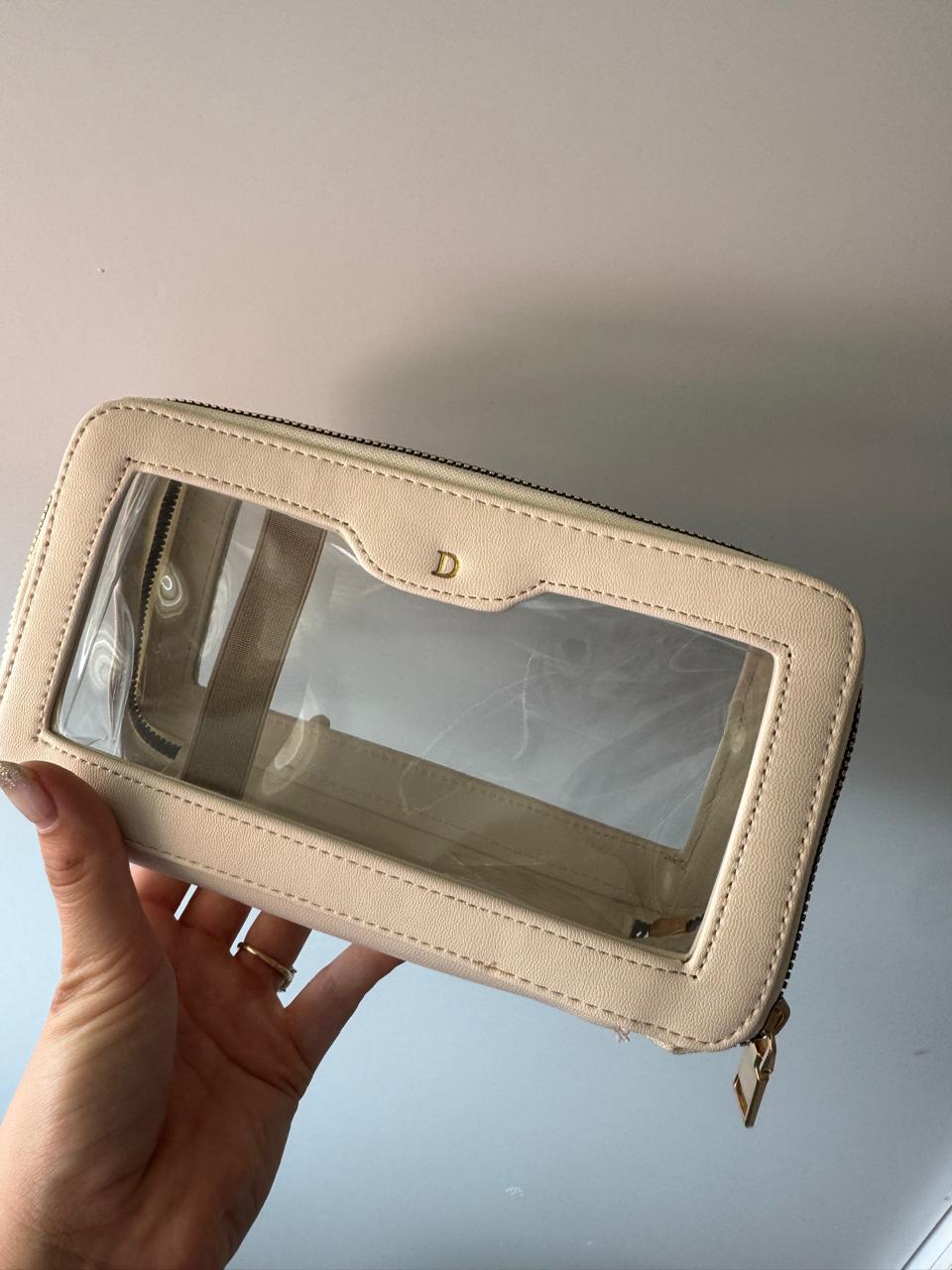 Glossy makeup bag