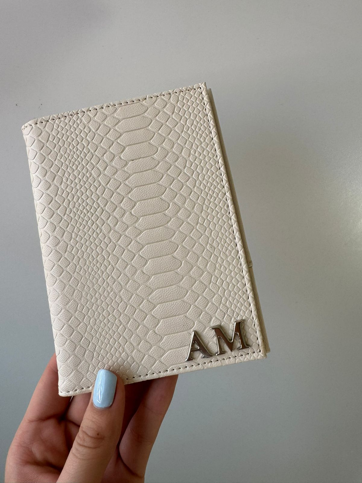 Porta Pasaporte Blanco