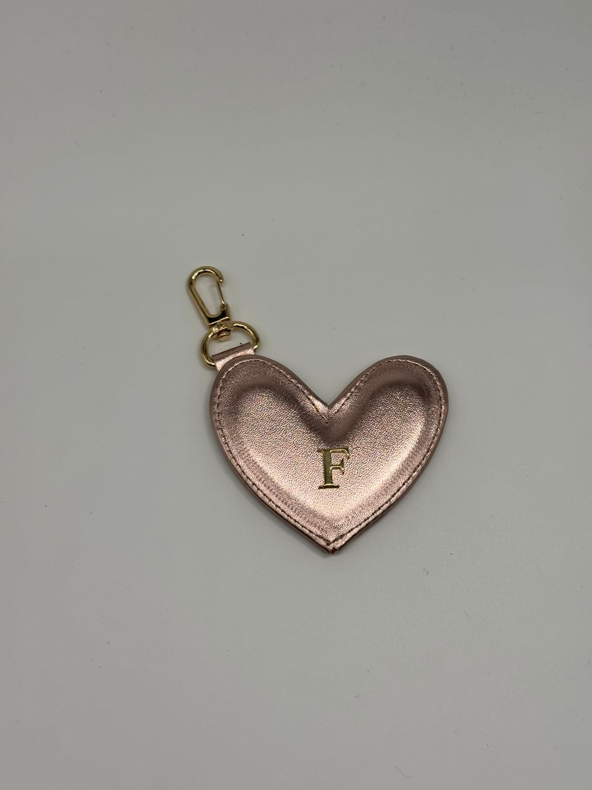Heart keychain Rose Gold