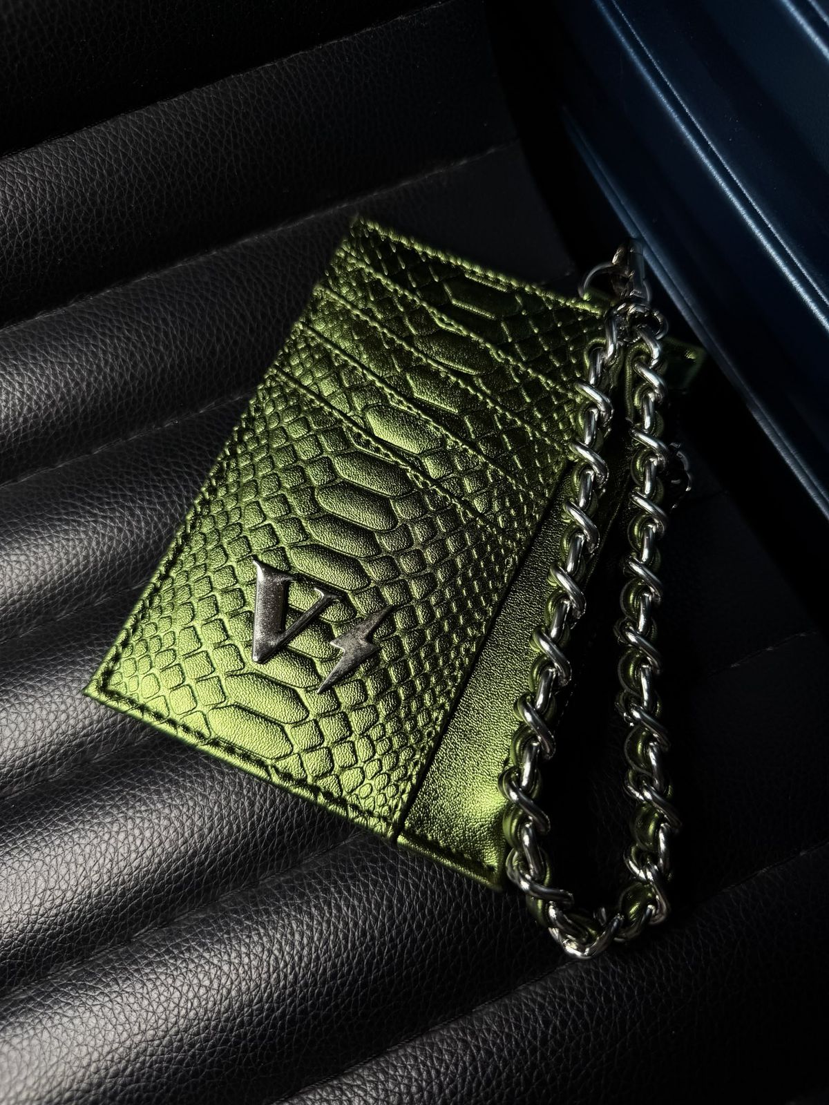 Glam Wallet Verde Metálico