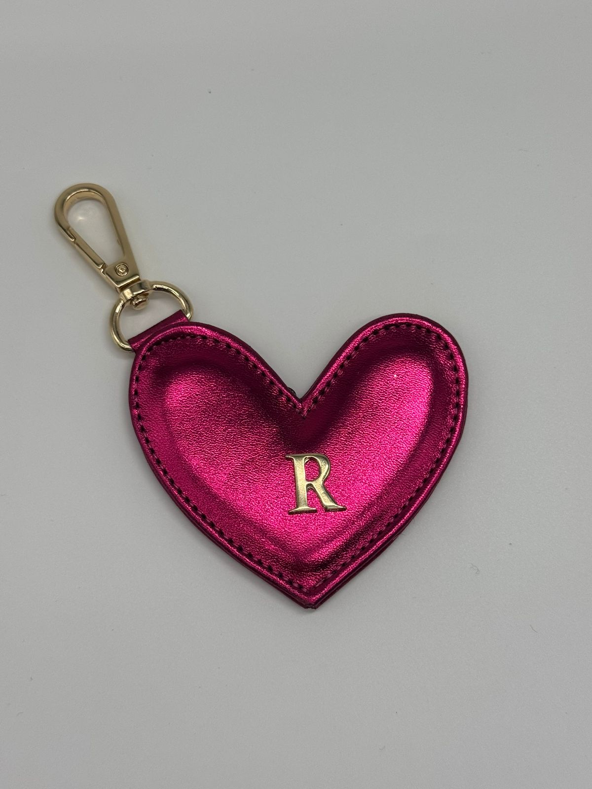 Heart keychain Magenta