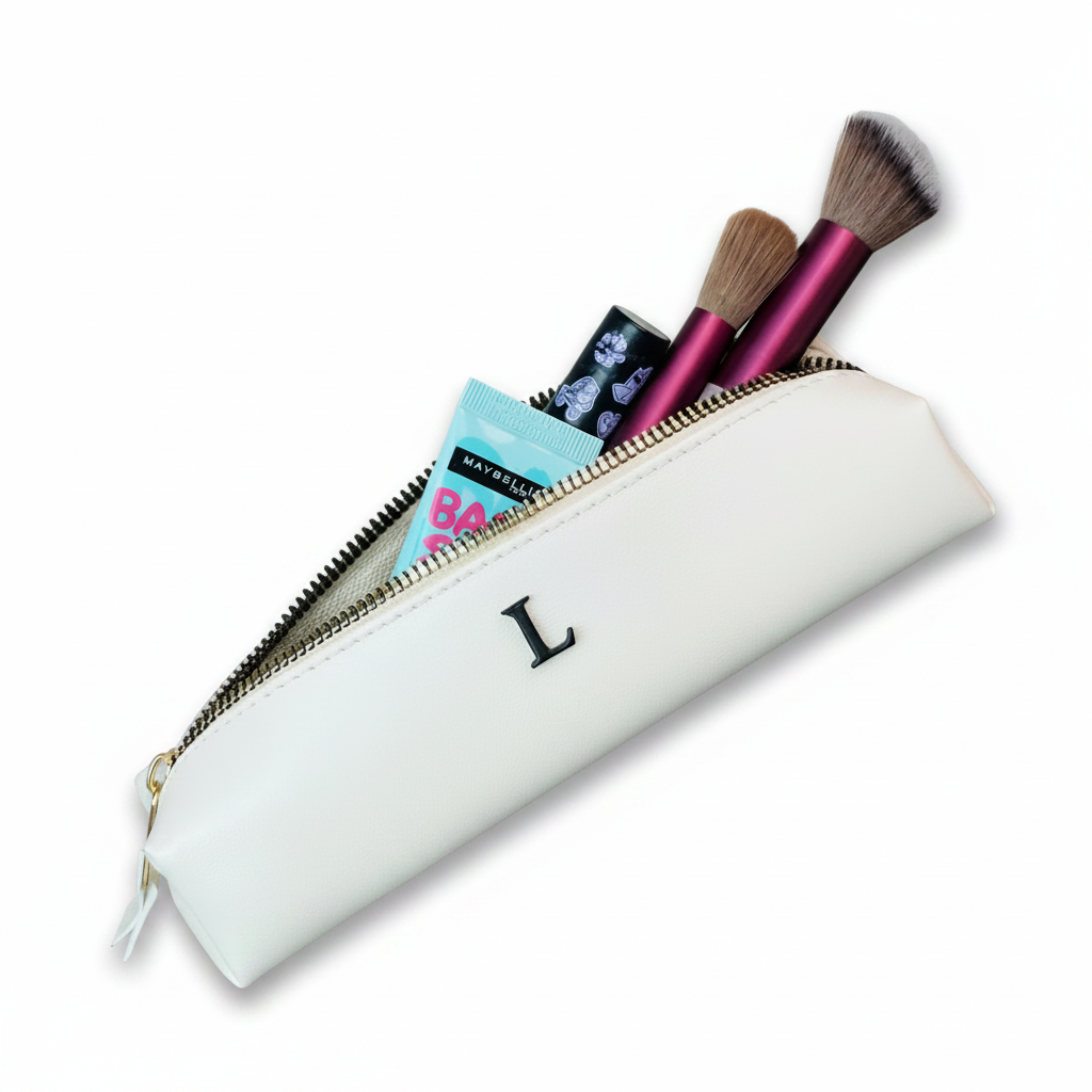 Lapicera blanca fondo blanco
