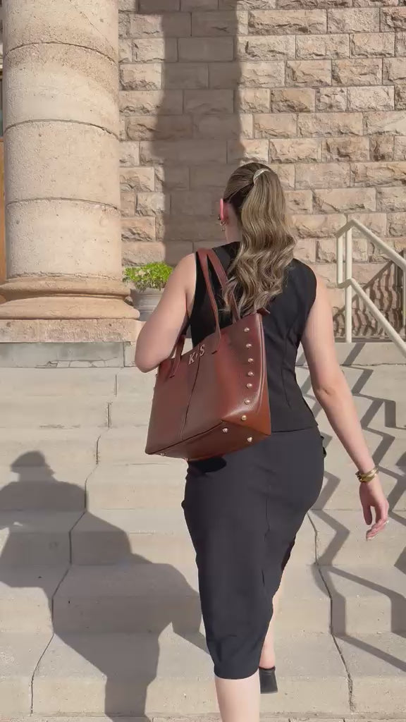 Aura Leather tote